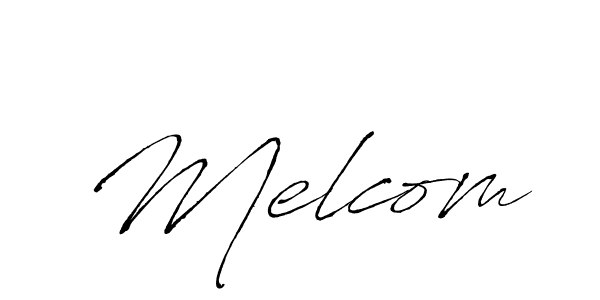 You should practise on your own different ways (Antro_Vectra) to write your name (Melcom) in signature. don't let someone else do it for you. Melcom signature style 6 images and pictures png