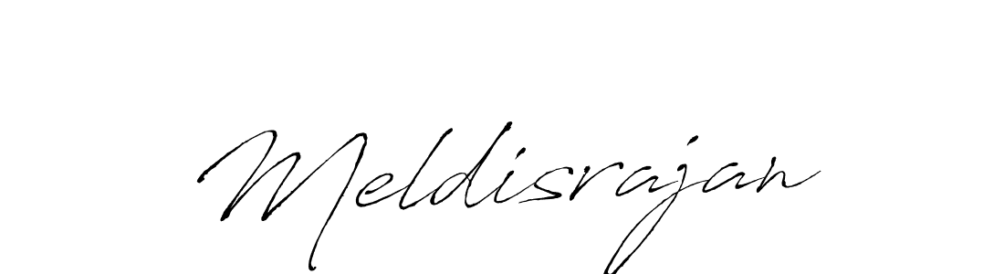 How to make Meldisrajan name signature. Use Antro_Vectra style for creating short signs online. This is the latest handwritten sign. Meldisrajan signature style 6 images and pictures png