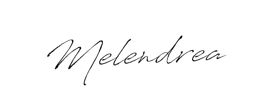 The best way (Antro_Vectra) to make a short signature is to pick only two or three words in your name. The name Melendrea include a total of six letters. For converting this name. Melendrea signature style 6 images and pictures png