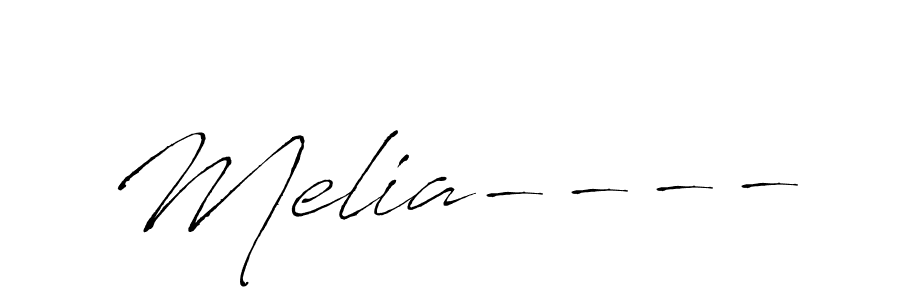 Melia---- stylish signature style. Best Handwritten Sign (Antro_Vectra) for my name. Handwritten Signature Collection Ideas for my name Melia----. Melia---- signature style 6 images and pictures png