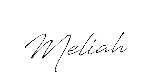 Design your own signature with our free online signature maker. With this signature software, you can create a handwritten (Antro_Vectra) signature for name Meliah. Meliah signature style 6 images and pictures png