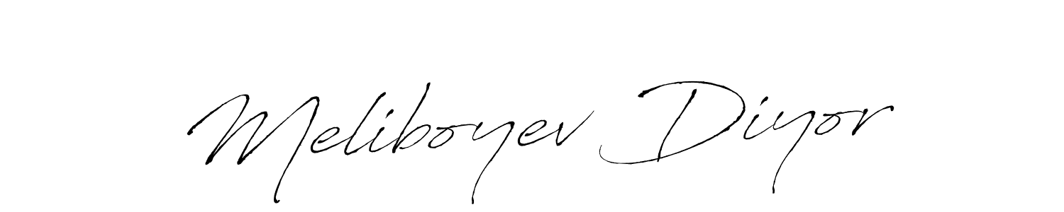 You should practise on your own different ways (Antro_Vectra) to write your name (Meliboyev Diyor) in signature. don't let someone else do it for you. Meliboyev Diyor signature style 6 images and pictures png