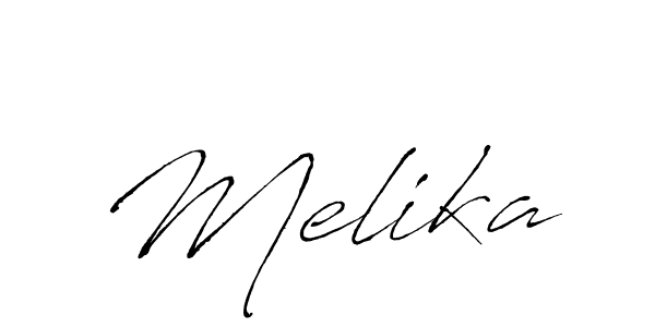 You should practise on your own different ways (Antro_Vectra) to write your name (Melika) in signature. don't let someone else do it for you. Melika signature style 6 images and pictures png