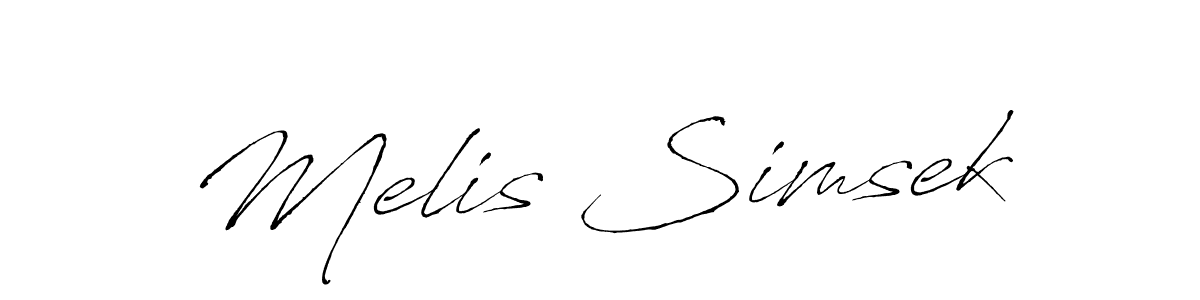 if you are searching for the best signature style for your name Melis Simsek. so please give up your signature search. here we have designed multiple signature styles  using Antro_Vectra. Melis Simsek signature style 6 images and pictures png