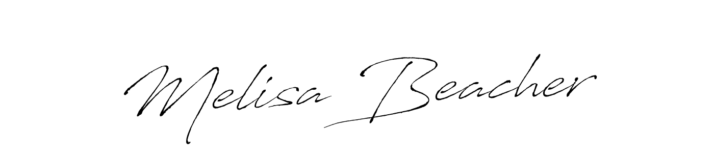 Use a signature maker to create a handwritten signature online. With this signature software, you can design (Antro_Vectra) your own signature for name Melisa Beacher. Melisa Beacher signature style 6 images and pictures png