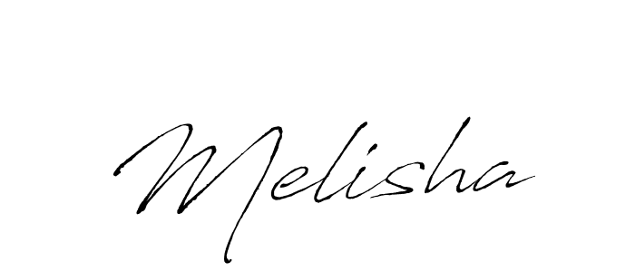 Use a signature maker to create a handwritten signature online. With this signature software, you can design (Antro_Vectra) your own signature for name Melisha. Melisha signature style 6 images and pictures png