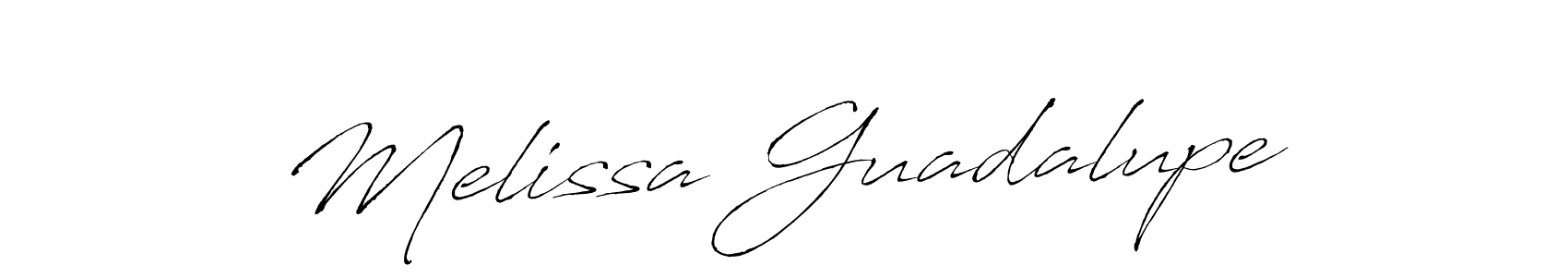 Also we have Melissa Guadalupe name is the best signature style. Create professional handwritten signature collection using Antro_Vectra autograph style. Melissa Guadalupe signature style 6 images and pictures png