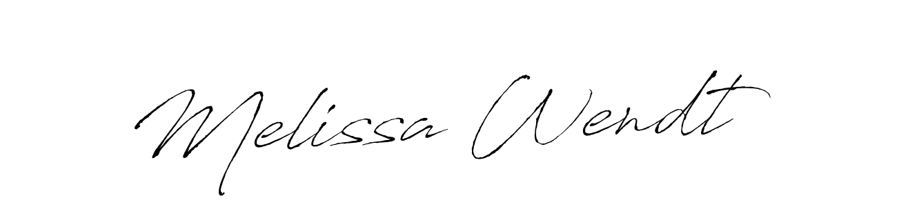 Create a beautiful signature design for name Melissa Wendt. With this signature (Antro_Vectra) fonts, you can make a handwritten signature for free. Melissa Wendt signature style 6 images and pictures png