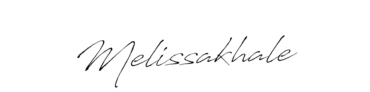 Make a beautiful signature design for name Melissakhale. With this signature (Antro_Vectra) style, you can create a handwritten signature for free. Melissakhale signature style 6 images and pictures png