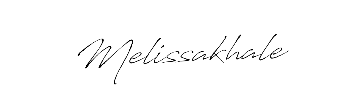 Make a beautiful signature design for name Melissakhale. With this signature (Antro_Vectra) style, you can create a handwritten signature for free. Melissakhale signature style 6 images and pictures png