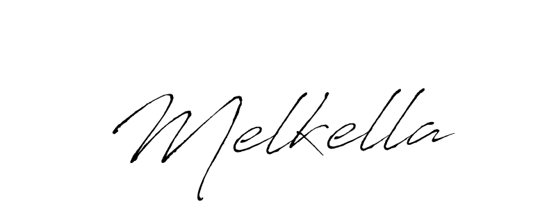 Design your own signature with our free online signature maker. With this signature software, you can create a handwritten (Antro_Vectra) signature for name Melkella. Melkella signature style 6 images and pictures png