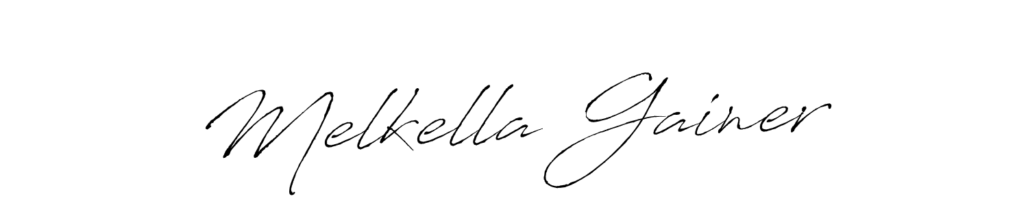 Make a short Melkella Gainer signature style. Manage your documents anywhere anytime using Antro_Vectra. Create and add eSignatures, submit forms, share and send files easily. Melkella Gainer signature style 6 images and pictures png