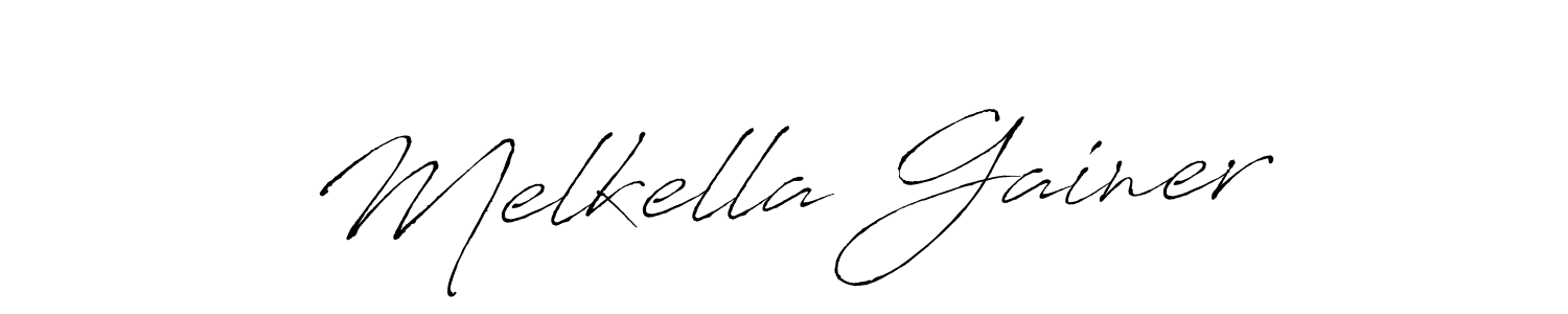 You should practise on your own different ways (Antro_Vectra) to write your name (Melkella Gainer) in signature. don't let someone else do it for you. Melkella Gainer signature style 6 images and pictures png