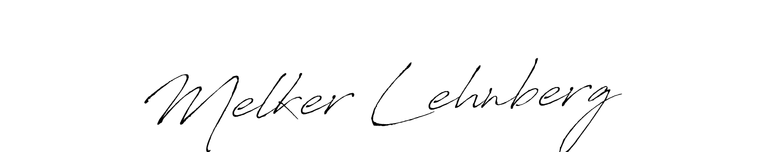 Create a beautiful signature design for name Melker Lehnberg. With this signature (Antro_Vectra) fonts, you can make a handwritten signature for free. Melker Lehnberg signature style 6 images and pictures png