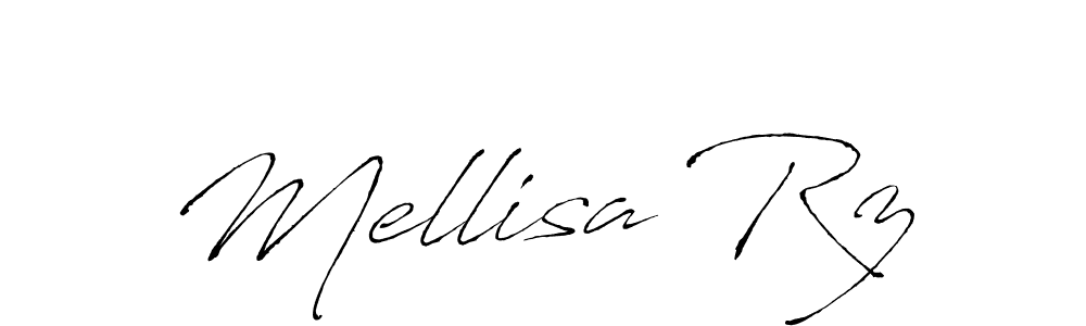 Mellisa Rz stylish signature style. Best Handwritten Sign (Antro_Vectra) for my name. Handwritten Signature Collection Ideas for my name Mellisa Rz. Mellisa Rz signature style 6 images and pictures png