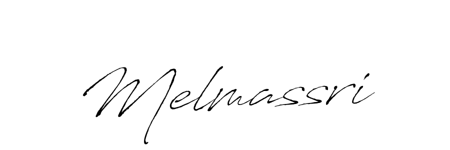 How to make Melmassri name signature. Use Antro_Vectra style for creating short signs online. This is the latest handwritten sign. Melmassri signature style 6 images and pictures png