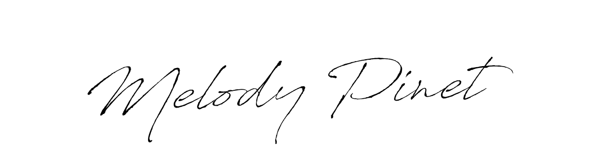 Make a beautiful signature design for name Melody Pinet. With this signature (Antro_Vectra) style, you can create a handwritten signature for free. Melody Pinet signature style 6 images and pictures png