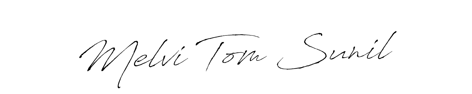 This is the best signature style for the Melvi Tom Sunil name. Also you like these signature font (Antro_Vectra). Mix name signature. Melvi Tom Sunil signature style 6 images and pictures png