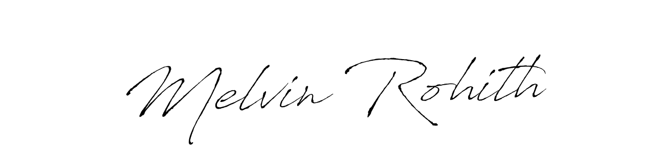 Melvin Rohith stylish signature style. Best Handwritten Sign (Antro_Vectra) for my name. Handwritten Signature Collection Ideas for my name Melvin Rohith. Melvin Rohith signature style 6 images and pictures png