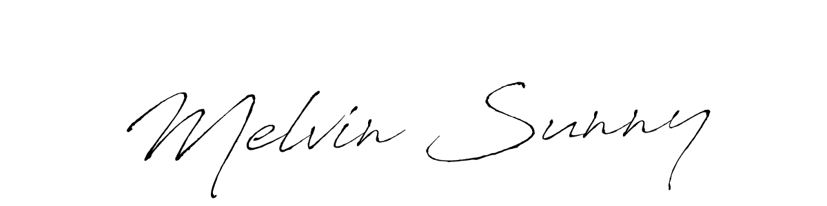 Also we have Melvin Sunny name is the best signature style. Create professional handwritten signature collection using Antro_Vectra autograph style. Melvin Sunny signature style 6 images and pictures png