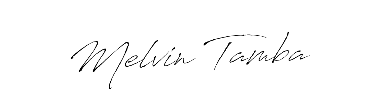 Also we have Melvin Tamba name is the best signature style. Create professional handwritten signature collection using Antro_Vectra autograph style. Melvin Tamba signature style 6 images and pictures png