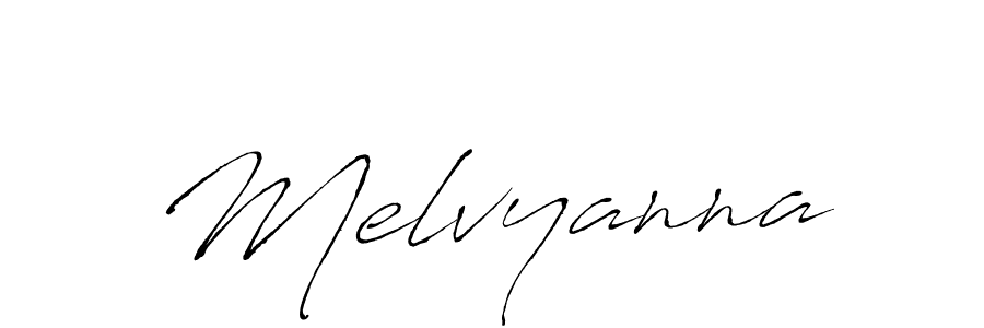Create a beautiful signature design for name Melvyanna. With this signature (Antro_Vectra) fonts, you can make a handwritten signature for free. Melvyanna signature style 6 images and pictures png