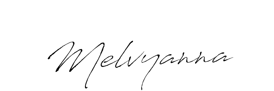 Create a beautiful signature design for name Melvyanna. With this signature (Antro_Vectra) fonts, you can make a handwritten signature for free. Melvyanna signature style 6 images and pictures png