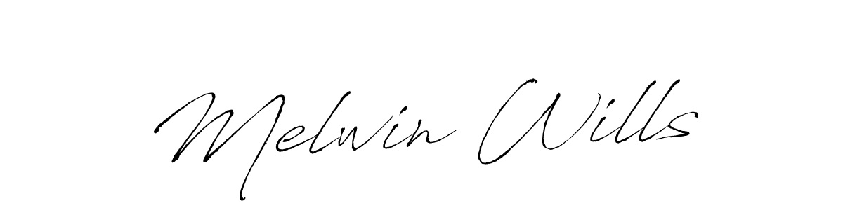 Also we have Melwin Wills name is the best signature style. Create professional handwritten signature collection using Antro_Vectra autograph style. Melwin Wills signature style 6 images and pictures png