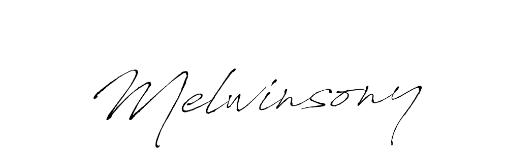 Create a beautiful signature design for name Melwinsony. With this signature (Antro_Vectra) fonts, you can make a handwritten signature for free. Melwinsony signature style 6 images and pictures png