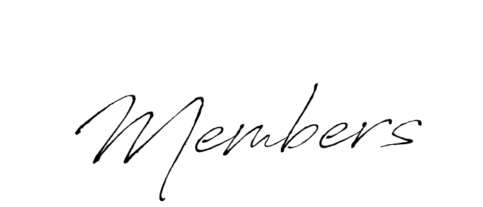 How to make Members name signature. Use Antro_Vectra style for creating short signs online. This is the latest handwritten sign. Members signature style 6 images and pictures png