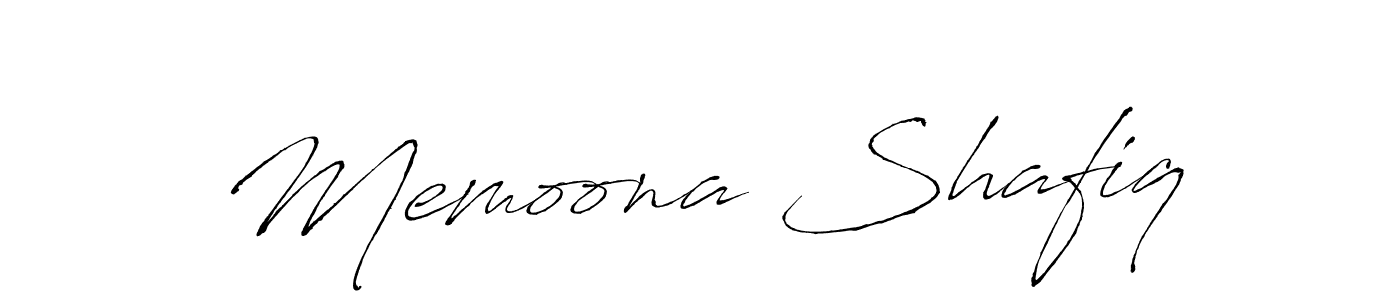 Design your own signature with our free online signature maker. With this signature software, you can create a handwritten (Antro_Vectra) signature for name Memoona Shafiq. Memoona Shafiq signature style 6 images and pictures png