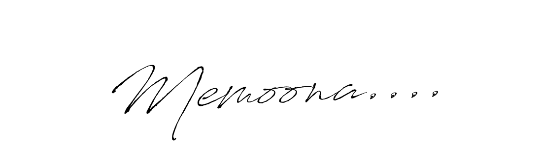 The best way (Antro_Vectra) to make a short signature is to pick only two or three words in your name. The name Memoona.... include a total of six letters. For converting this name. Memoona.... signature style 6 images and pictures png