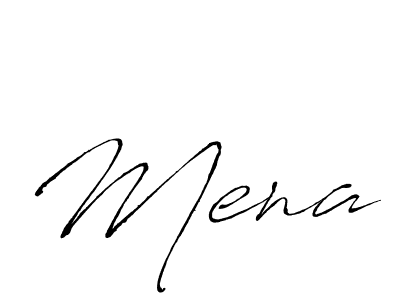 Use a signature maker to create a handwritten signature online. With this signature software, you can design (Antro_Vectra) your own signature for name Mena. Mena signature style 6 images and pictures png