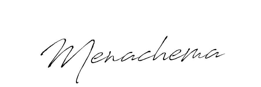 Also we have Menachema name is the best signature style. Create professional handwritten signature collection using Antro_Vectra autograph style. Menachema signature style 6 images and pictures png