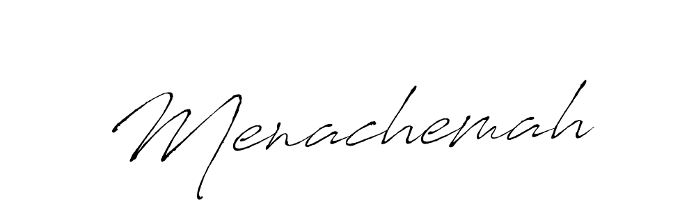 You should practise on your own different ways (Antro_Vectra) to write your name (Menachemah) in signature. don't let someone else do it for you. Menachemah signature style 6 images and pictures png