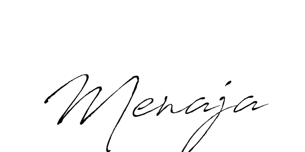 Create a beautiful signature design for name Menaja. With this signature (Antro_Vectra) fonts, you can make a handwritten signature for free. Menaja signature style 6 images and pictures png