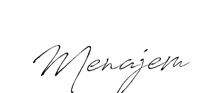 You should practise on your own different ways (Antro_Vectra) to write your name (Menajem) in signature. don't let someone else do it for you. Menajem signature style 6 images and pictures png