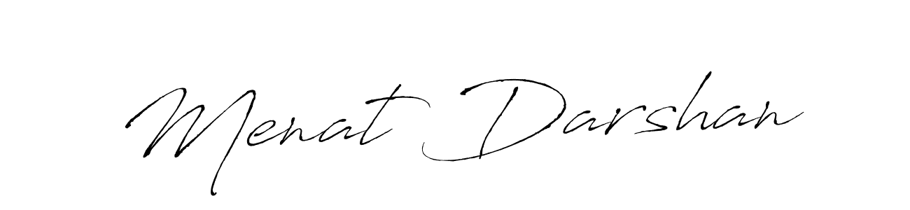 The best way (Antro_Vectra) to make a short signature is to pick only two or three words in your name. The name Menat Darshan include a total of six letters. For converting this name. Menat Darshan signature style 6 images and pictures png