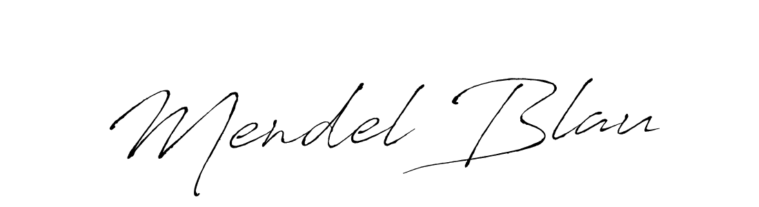 Design your own signature with our free online signature maker. With this signature software, you can create a handwritten (Antro_Vectra) signature for name Mendel Blau. Mendel Blau signature style 6 images and pictures png