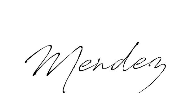 Use a signature maker to create a handwritten signature online. With this signature software, you can design (Antro_Vectra) your own signature for name Mendez. Mendez signature style 6 images and pictures png