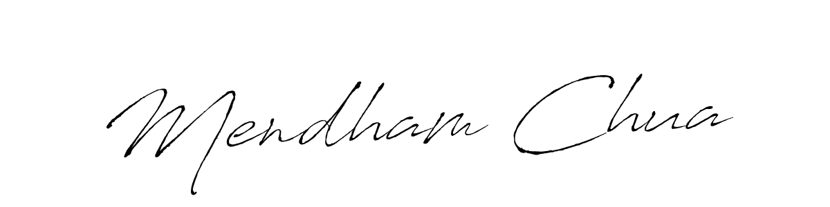 How to make Mendham Chua signature? Antro_Vectra is a professional autograph style. Create handwritten signature for Mendham Chua name. Mendham Chua signature style 6 images and pictures png