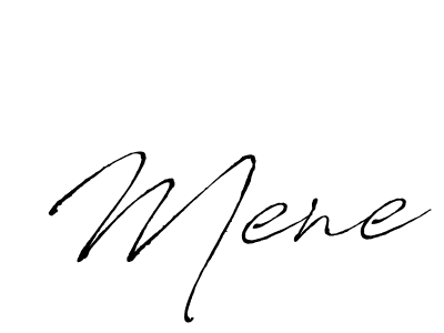 Create a beautiful signature design for name Mene. With this signature (Antro_Vectra) fonts, you can make a handwritten signature for free. Mene signature style 6 images and pictures png