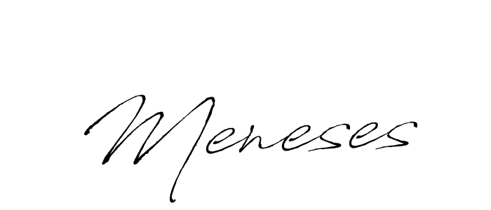 Design your own signature with our free online signature maker. With this signature software, you can create a handwritten (Antro_Vectra) signature for name Meneses. Meneses signature style 6 images and pictures png