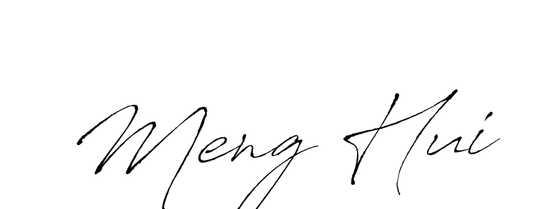 Similarly Antro_Vectra is the best handwritten signature design. Signature creator online .You can use it as an online autograph creator for name Meng Hui. Meng Hui signature style 6 images and pictures png