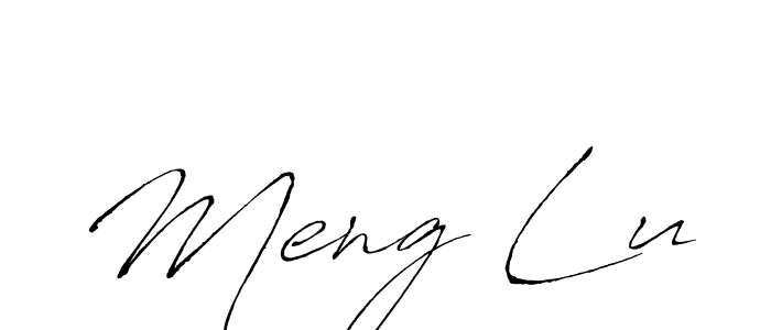 It looks lik you need a new signature style for name Meng Lu. Design unique handwritten (Antro_Vectra) signature with our free signature maker in just a few clicks. Meng Lu signature style 6 images and pictures png