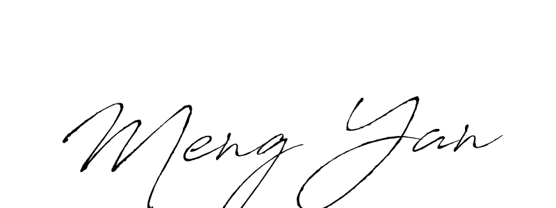 How to make Meng Yan name signature. Use Antro_Vectra style for creating short signs online. This is the latest handwritten sign. Meng Yan signature style 6 images and pictures png
