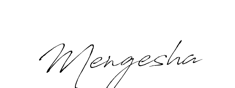 How to make Mengesha signature? Antro_Vectra is a professional autograph style. Create handwritten signature for Mengesha name. Mengesha signature style 6 images and pictures png