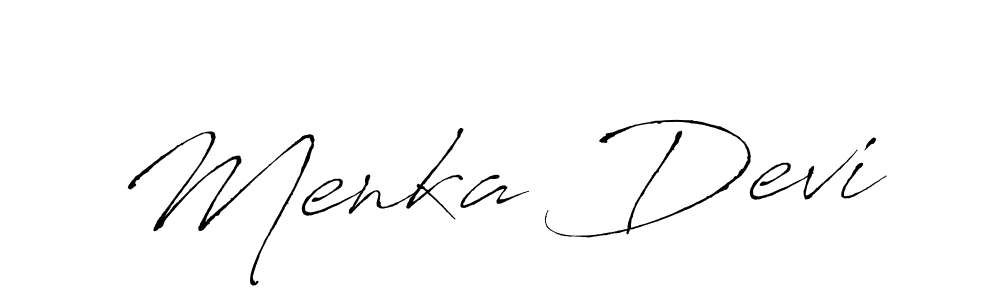 Menka Devi stylish signature style. Best Handwritten Sign (Antro_Vectra) for my name. Handwritten Signature Collection Ideas for my name Menka Devi. Menka Devi signature style 6 images and pictures png