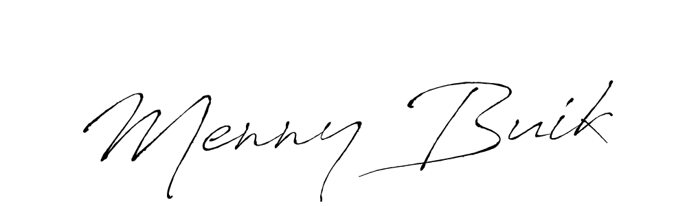 It looks lik you need a new signature style for name Menny Buik. Design unique handwritten (Antro_Vectra) signature with our free signature maker in just a few clicks. Menny Buik signature style 6 images and pictures png