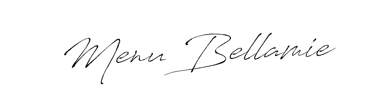 This is the best signature style for the Menu Bellamie name. Also you like these signature font (Antro_Vectra). Mix name signature. Menu Bellamie signature style 6 images and pictures png